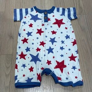 Tesa Babe Res, White & Blue Stars Romper